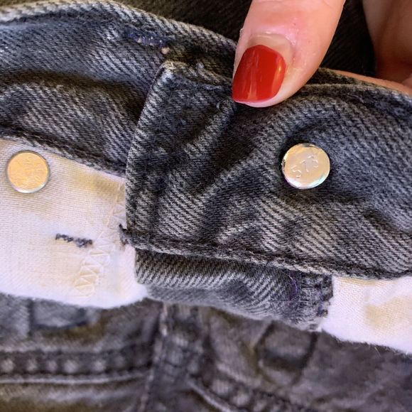 Levis 900 Series Silver Tab Mom Jeans size 27 x 31 USA Vintage Denim Gray - Picture 8 of 14